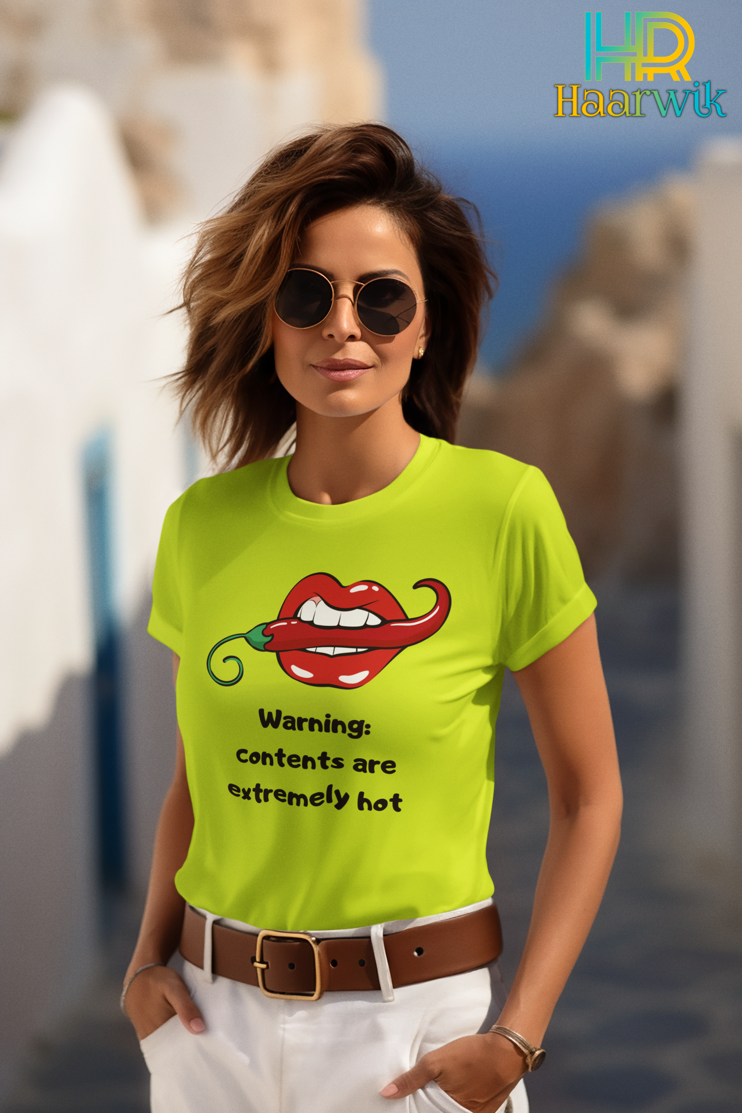 Haarwik EXTREME HOT Cotton Round Neck Women Tshirt