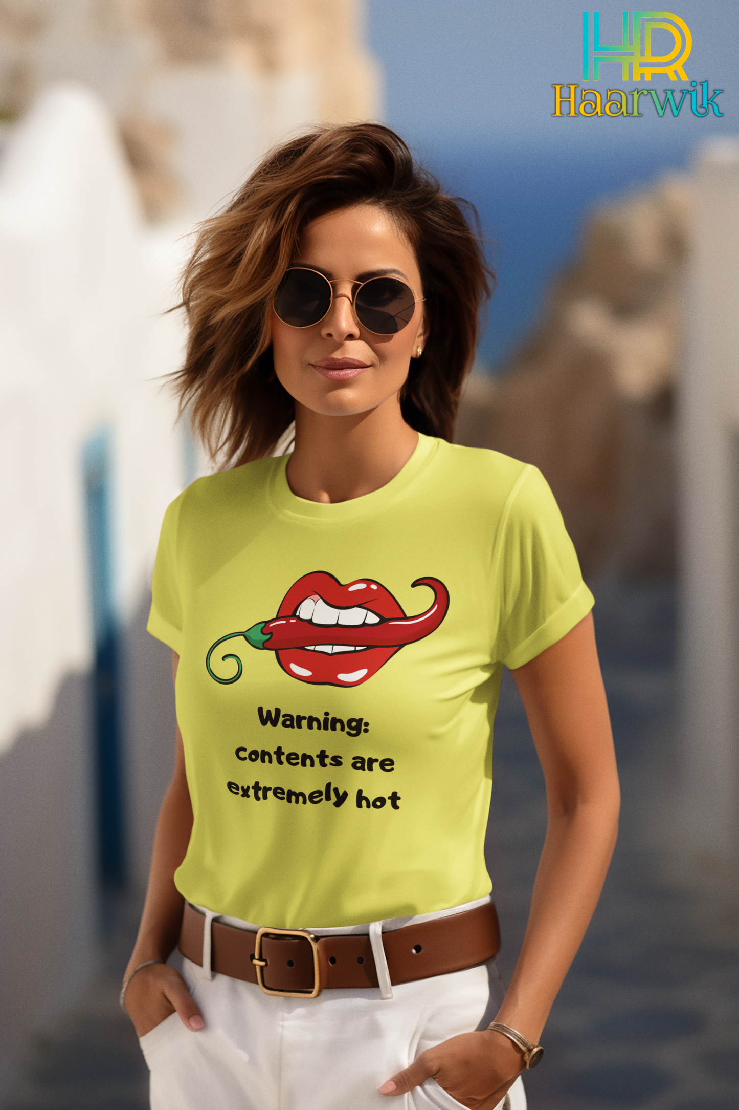 Haarwik EXTREME HOT Cotton Round Neck Women Tshirt