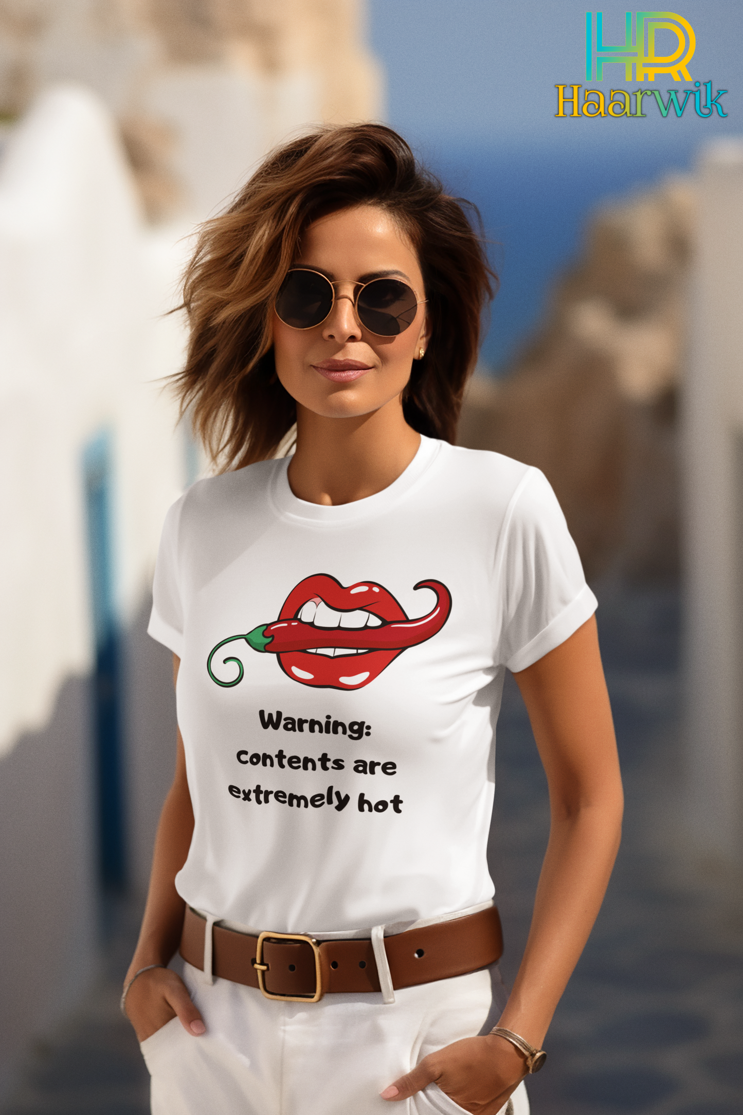 Haarwik EXTREME HOT Cotton Round Neck Women Tshirt