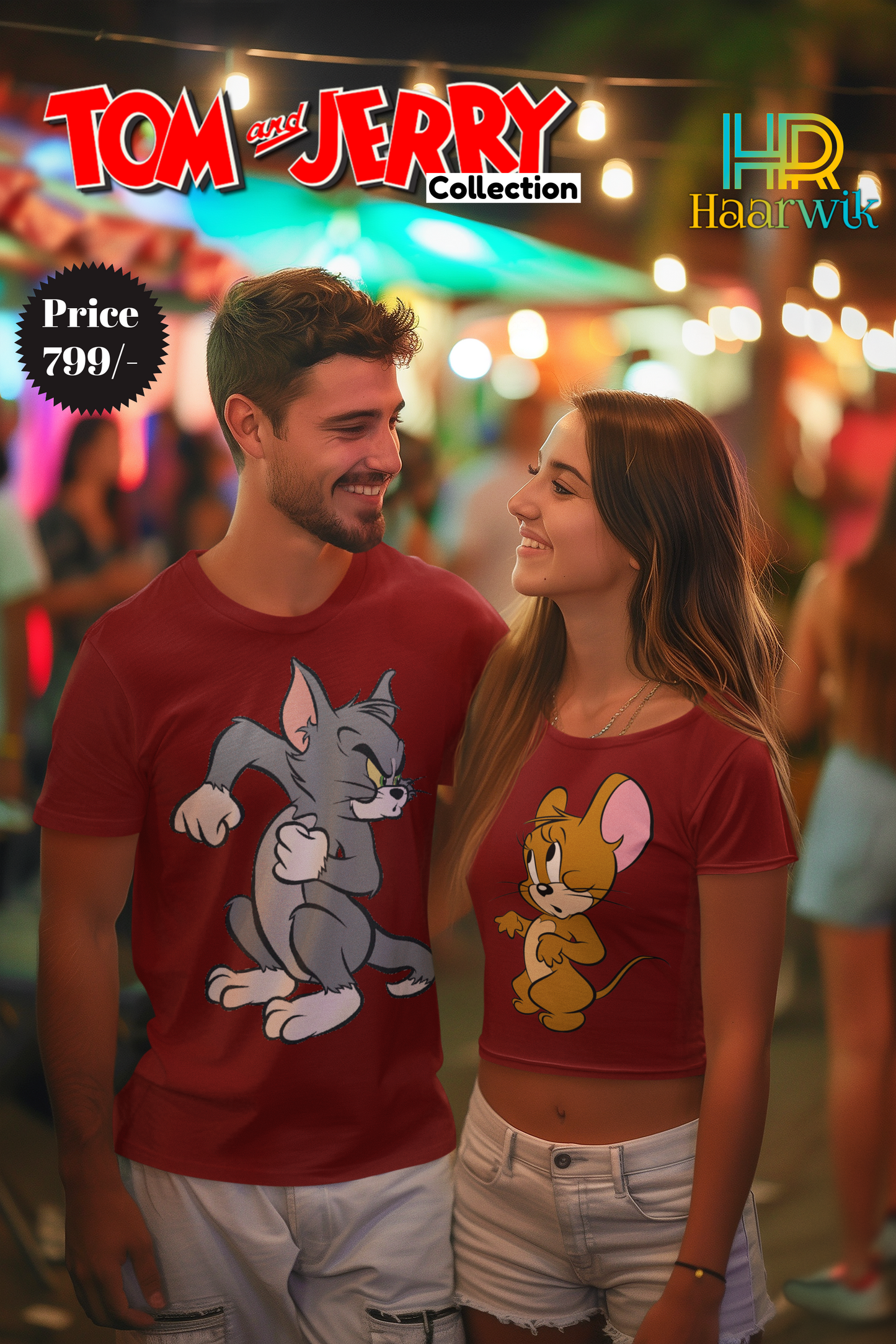 Haarwik TOM & JERRY Disney Special Couple Tshirt