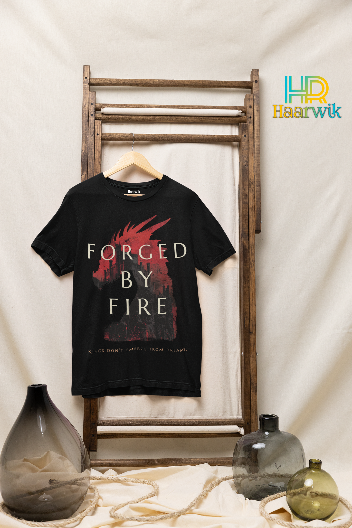 Haarwik FORGED BY FIRE Cotton Tshirt For MEN & WOMEN